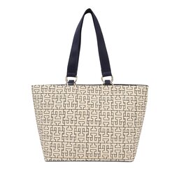 Tommy Hilfiger Geantă Tommy Hilfiger Th City Mono Tote Mono AW0AW16406 Écru