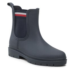 Tommy Hilfiger Gumicsizma Tommy Hilfiger Rain Boot Ankle Elastic FW0FW06774 Desert Sky DW5