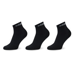 adidas Calcetines cortos unisex adidas Think Linear Ankle Socks 3 Pairs IC1305 Negro