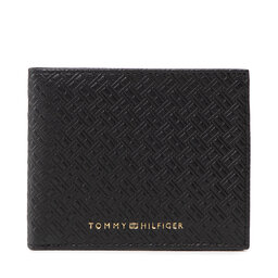 Tommy Hilfiger Portofel Mare pentru Bărbați Tommy Hilfiger Premium Leather Mono M Cc Wallet AM0AM08726 0GK