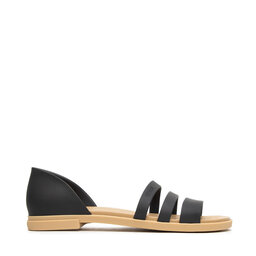 

Босоніжки Crocs Tulum Open Flat W 206109 Black/Tan, Чорний