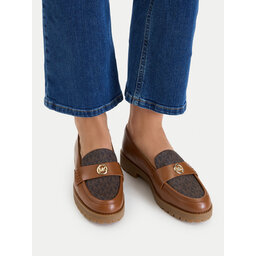 MICHAEL Michael Kors Лофери MICHAEL Michael Kors Jaelyn Lug 40T6JLFP2L Коричневий