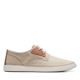 

Туфлі Clarks Gereld Tie 26171672 Sand Textile, Бежевий