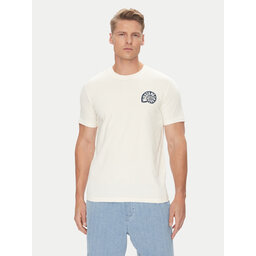 Mustang Mustang Camiseta Austin 1016489 Écru Regular Fit