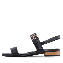 

Босоніжки Tommy Hilfiger Hardware Flat Sandal FW0FW07094 Black BDS, Чорний