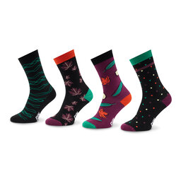 Fun Socks Zestaw 4 par wysokich skarpet unisex Fun Socks Gift Box Unisex FS-FU71107 4710