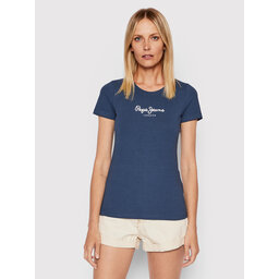 Pepe Jeans Pepe Jeans Póló New Virgina PL505202 Sötétkék Slim Fit