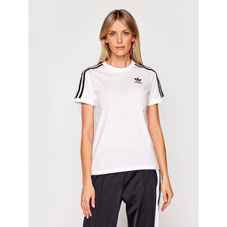 adidas adidas T-Shirt adicolor Classics 3-Stripes GN2913 Λευκό Regular Fit
