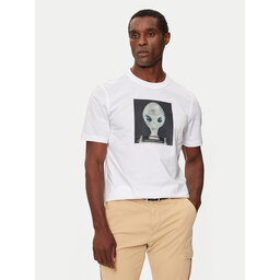 BOSS BOSS Camiseta 50528190 Blanco Regular Fit