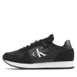 

Снікерcи Calvin Klein Jeans Runner Sock Laceup Ny-Lth W YW0YW00840 Black 01H, Чорний