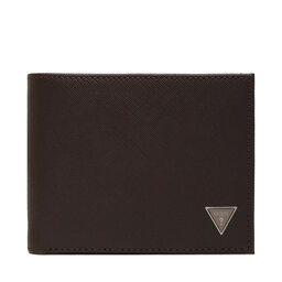 Guess Liels vīriešu maks Guess Certosa Saffiano Smart II Slg SMECS2 LEA24 BBD