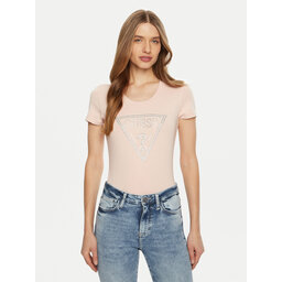 Guess Guess Póló W5RI11 J1314 Rózsaszín Regular Fit