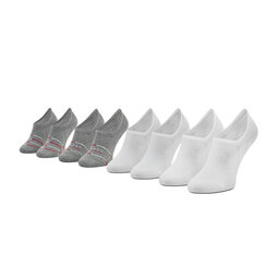 Tommy Hilfiger Комплект 4 чифта къси чорапи мъжки Tommy Hilfiger 701218307 Grey Melange/White 002