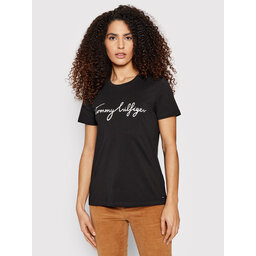 Tommy Hilfiger Tommy Hilfiger T-Shirt Heritage Crew Neck Graphic Tee WW0WW24967 Μαύρο Regular Fit