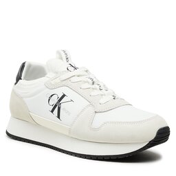 Calvin Klein Jeans Αθλητικά Calvin Klein Jeans Runner Sock Laceup Ny-Lth YM0YM00553 Bright White/Amethyst 01W