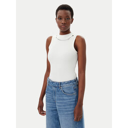 HUGO HUGO Τοπ Delanive 50534050 Λευκό Slim Fit