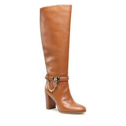 MICHAEL Michael Kors Kozačky MICHAEL Michael Kors Hamilton Heeled Boot 40F3HAHB5L Luggage
