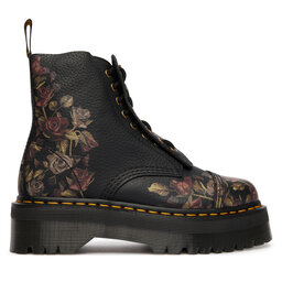 Dr. Martens Schnürstiefeletten Dr. Martens Sinclair Decayed Roses Tumbled Nappa  DM32050001 Schwarz