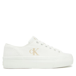 Calvin Klein Jeans Tenisice Calvin Klein Jeans Vulc Flatform Low Cv Mg YW0YW01763 Bijela