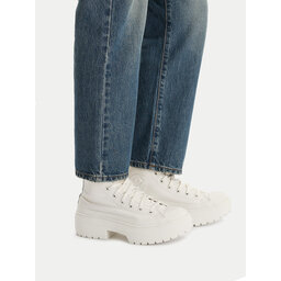 Converse Schnürschuhe Converse Chuck Taylor All Star Lugged Heel Leather Platform A10370C Weiß