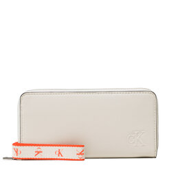 Calvin Klein Jeans Portefeuille femme grand format Calvin Klein Jeans Ultralight Zip Around W/Wristlet K60K610101 ACF