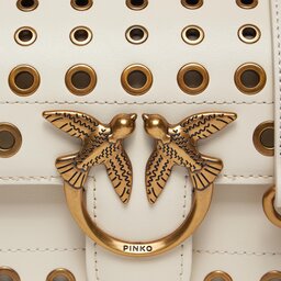 

Сумка Pinko Love Bell Mini 100048 A17M Bianco Seta/Anti, Écru