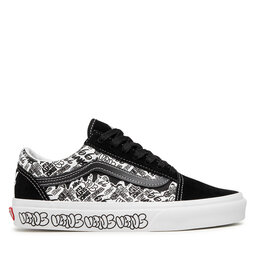 

Кросівки Vans Old Skool VN0A3WKTY281 Graffiti Black/White, Чорний