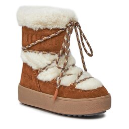 Moon Boot Μπότες Χιονιού Moon Boot Jtrack Shearling 34300800001 Whisky / Off White 001