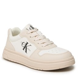 Calvin Klein Jeans Сникърси Calvin Klein Jeans Low Cut Lace-Up Sneaker V3X9-80552-1355 M Beige/Milk A360