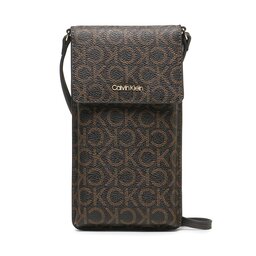 Calvin Klein Custodia per cellulare Calvin Klein Ck Must Phone Pouch Xbody-Mono K60K611323 Brown Mono 0HD