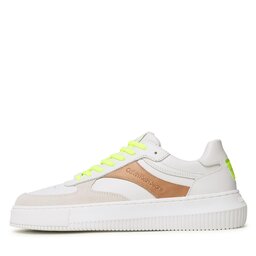 

Снікерcи Calvin Klein Jeans Chunky Cupsole Gel Backtab Fluo YM0YM00673 White/Ancient White, Бежевий