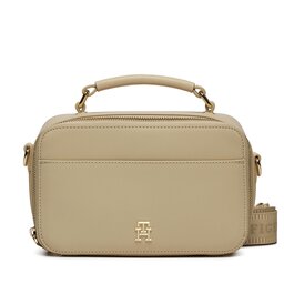 Tommy Hilfiger Handtasche Tommy Hilfiger Iconic Tommy Camera Bag AW0AW15689 White Clay AES