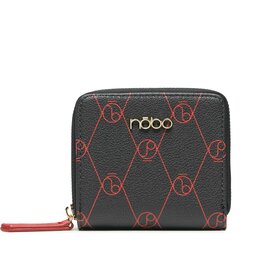 Nobo Μικρό Πορτοφόλι Γυναικείο Nobo NPUR-R0010-CM20 Czarny Z Czerwonym