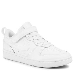 Nike Apavi Nike Court Borough Low 2 (Psv) BQ5451 100 White/White/White