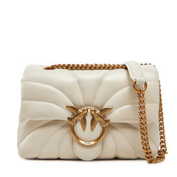 PINKO Bolso PINKO Love Puff Mini Cl AI 24-25 PLTT 100039 A1EX Écru