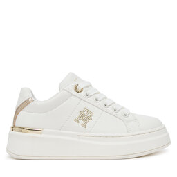 Tommy Hilfiger Sneakersy Tommy Hilfiger Low Cut Lace-Up T3A9-33985-1355 S Biały