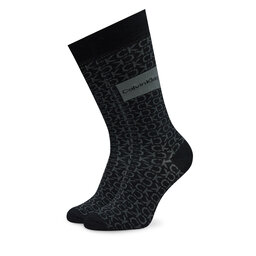 

Набір 2 пар високих чоловічих шкарпеток Calvin Klein 701224111 Black 001, Чорний