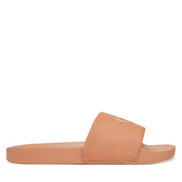 Calvin Klein Jeans Παντόφλες Calvin Klein Jeans Slide Monogram Wn YW0YW01835 Κοραλλί