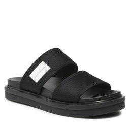 Calvin Klein Jeans Чехли Calvin Klein Jeans Sandal Doublebar Badge YM0YM00642 Black BDS