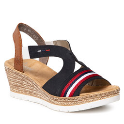 Rieker Sandaler Rieker 619S6-14 Blau Kombi