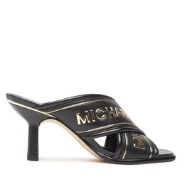 

Шльопанці MICHAEL Michael Kors Gideon Mule 40T2GDMS1L Black, Чорний
