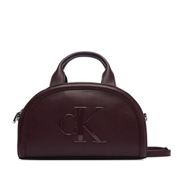 Calvin Klein Handtasche Calvin Klein Bold Ck Dome Crossbody LV04F3895G Dunkelrot