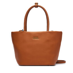 Tommy Hilfiger Handtasche Tommy Hilfiger Th Marina Bucket Leather AW0AW18739 Braun