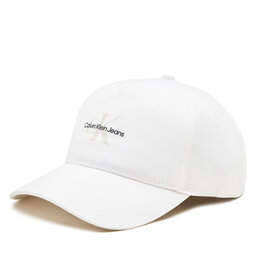 Calvin Klein Jeans Czapka z daszkiem Calvin Klein Jeans Mono Logo Print Cap K50K512140 Biały