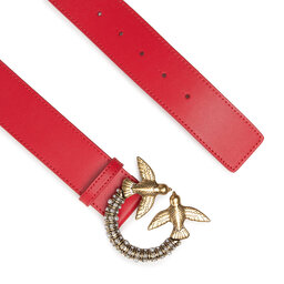 

Жіночий ремінь Pinko Love Jewel Hips Simply Belt H4 AI 21-22 PLT01 1H20X6 Y6XT Red R43, Червоний