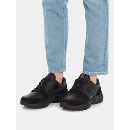 

Снікерcи Calvin Klein Jeans Retro Tennis Laceup Nbs Lth Mix YM0YM00745 Triple Black 0GT, Чорний