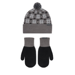 Columbia Set Mütze und Handschuhe Columbia Snowflake 2180781 Dunkelgrau