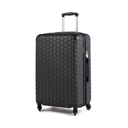 Carpisa Mellanstor hård resväska Carpisa Gotech Green VAA5050M94200101 Black