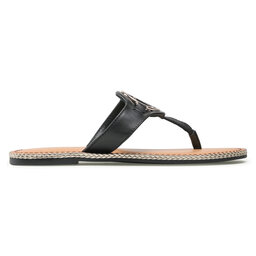 

В'єтнамки Tommy Hilfiger Essential Leather Flat Sandal Black BDS, Чорний