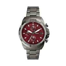 Fossil Klocka Fossil Bronson Chronograph FS6017 Burgundy/Silver